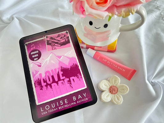 Love Deep by Louise Bay book cover. Small town romance review on Mood Vibes and Books